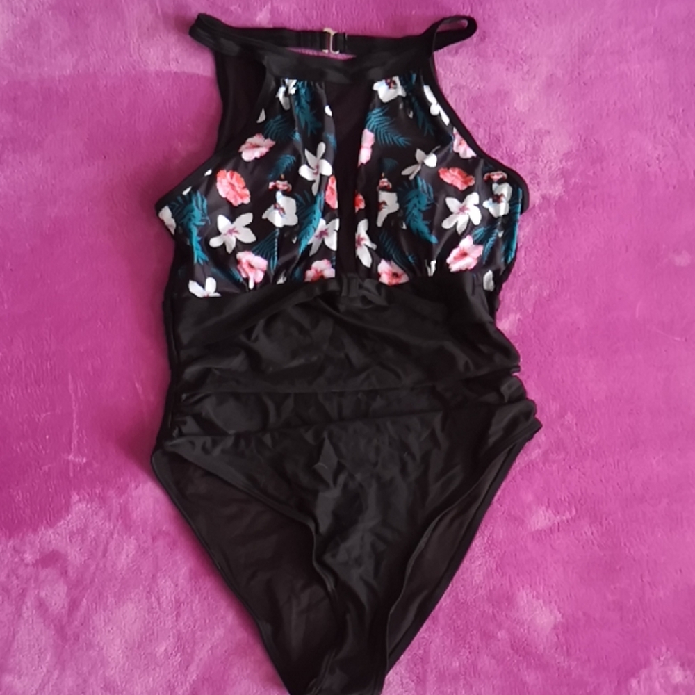 High neck bathing suit NWT